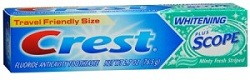 Crest Plus Scope, 2.7 oz Travel Size