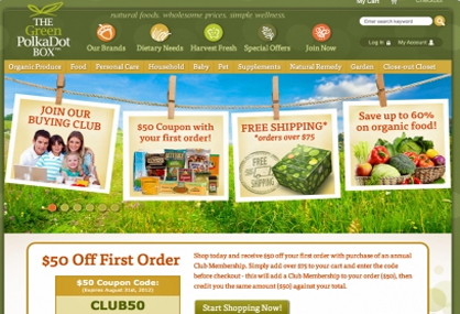Affordable Organic: Natural Products Delivered in a PolkaDot Box