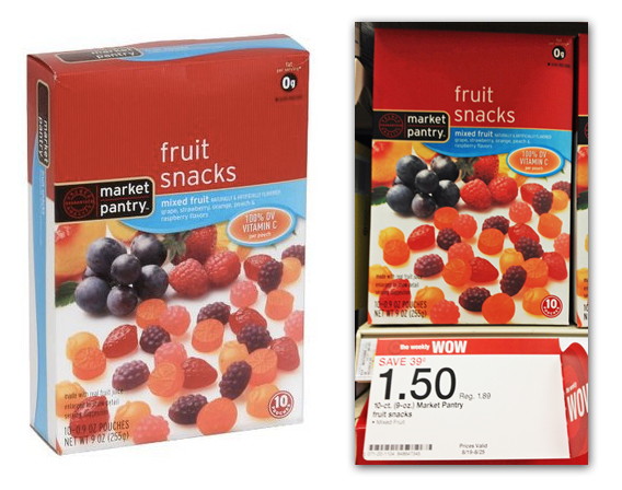 Market Pantry Fruit Snacks Only 0 50 At Target The Krazy