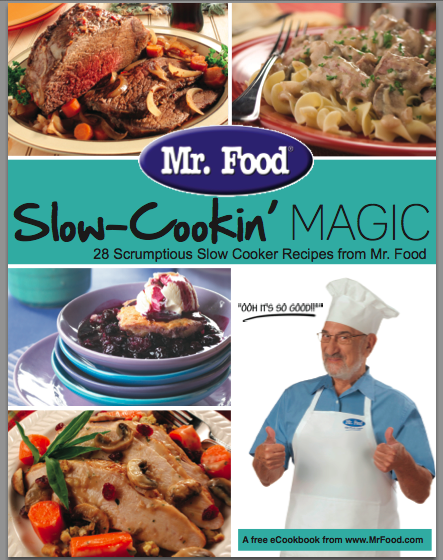 Get a Free E-Cookbook from Mr. Food With Newsletter Sign-Up