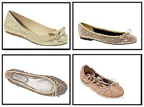 Twinkle Toes: DIY Glitter Ballet Flats