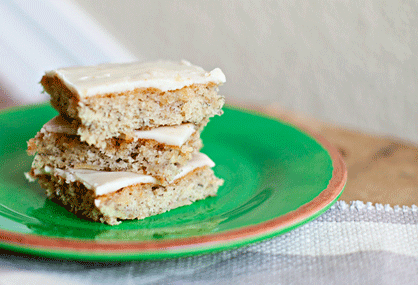 Banana Bread Bars with Brown Butter Frosting
