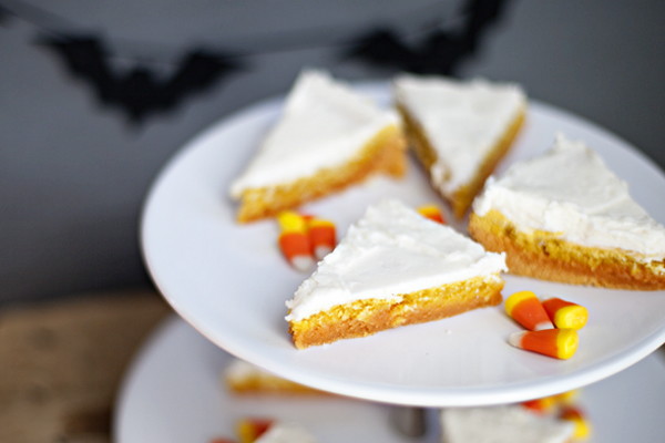Simple Candy Corn Sugar Cookie Bars