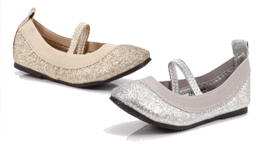 childrens silver ballet shoes
