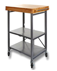 Collapsible Kitchen: Folding Wheeled Kitchen Island $69.95 Shipped!