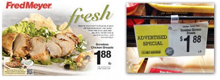 Boneless Skinless Chicken Breasts Only 188lb At Fred Meyer