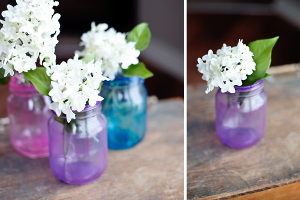DIY: Tinted Mason Jars