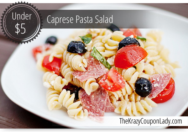 Sides Under $5: Caprese Pasta Salad