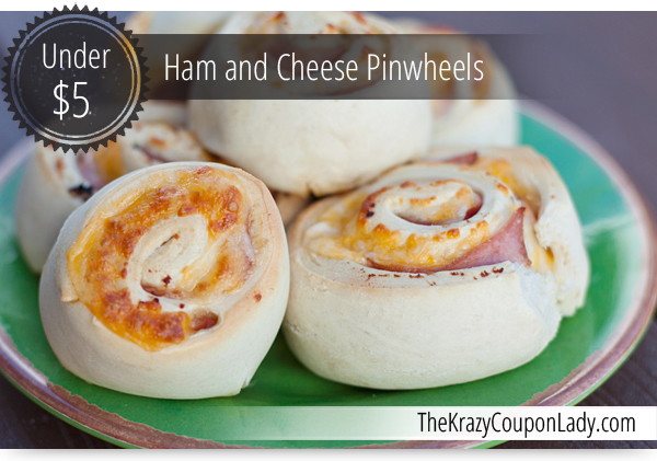 Snacks Under $5: Ham and Cheese Pinwheels