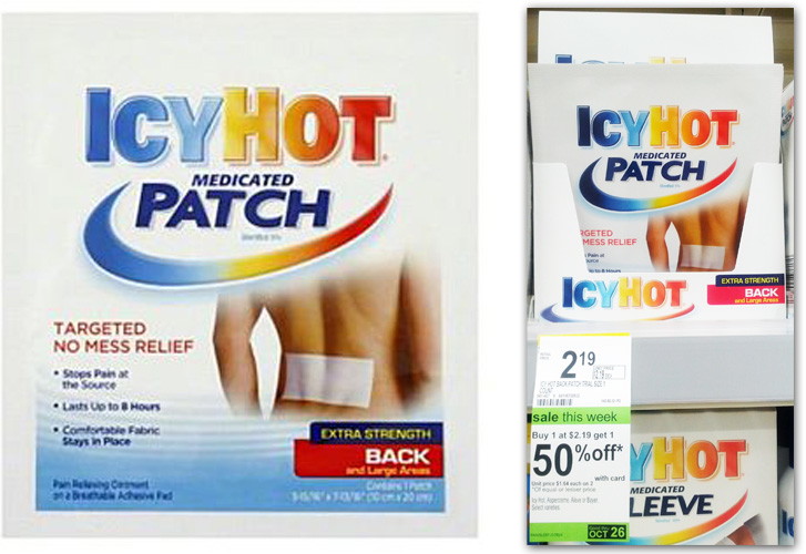 Icy Hot Patch: Only $0.64 at Walgreens! - The Krazy Coupon Lady