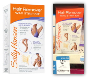 Sally Hansen Hair Remover Wax Strip Kit Only 2 74 At Kmart