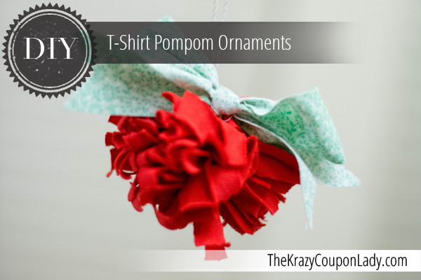 Make Pompom Ornaments out of T-Shirts!