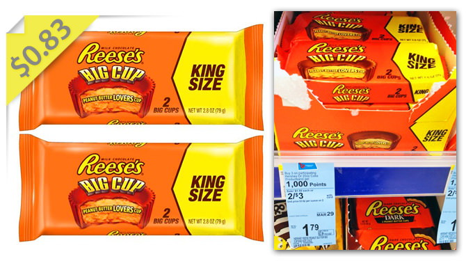 King Size Reese's, Only $0.83 at Walgreens! - The Krazy Coupon Lady