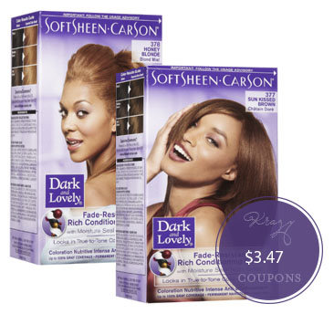 1 50 Dark And Lovely Coupon Hair Color Only 3 47 At