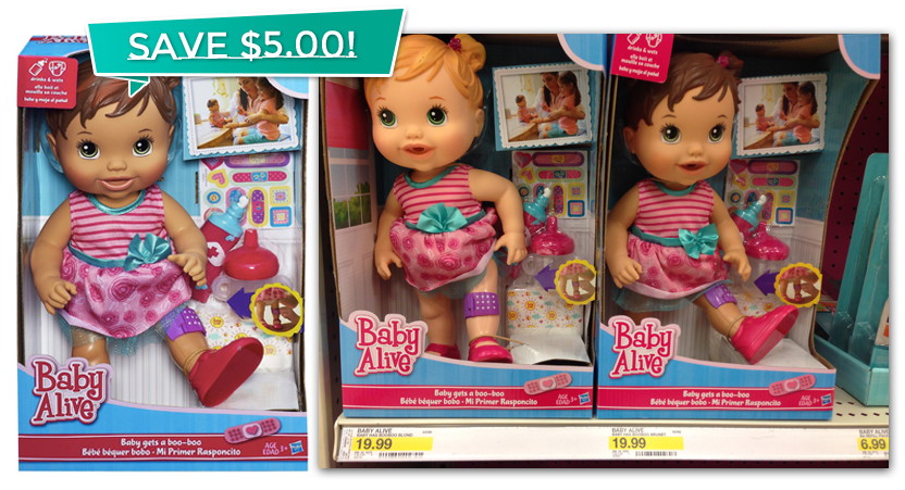 baby alive gets a boo boo