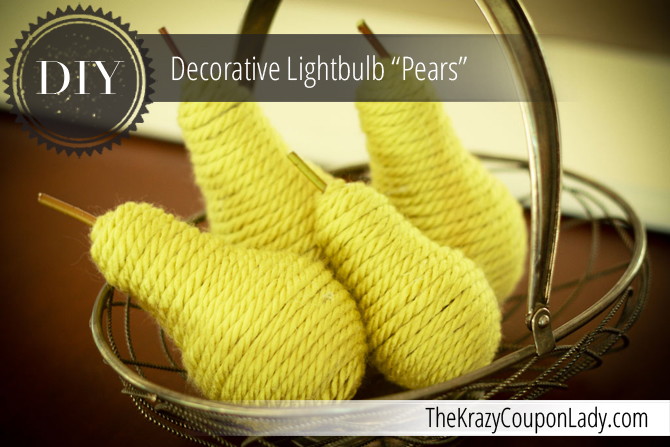 Make These Lovely Decorative Pears with Lightbulbs!