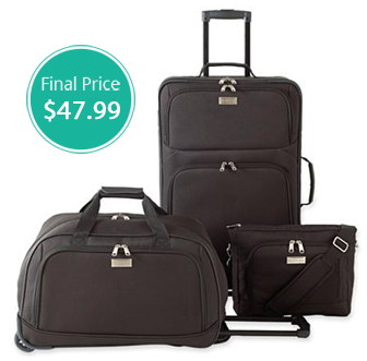 luggage set jcpenney