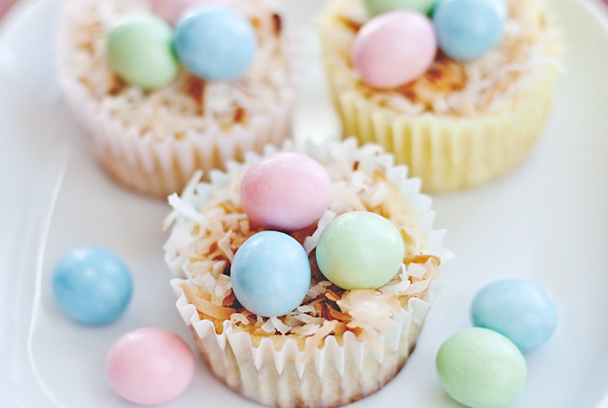 Mini Easter Cheesecake Nests