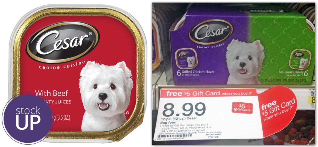 target cesar dog food