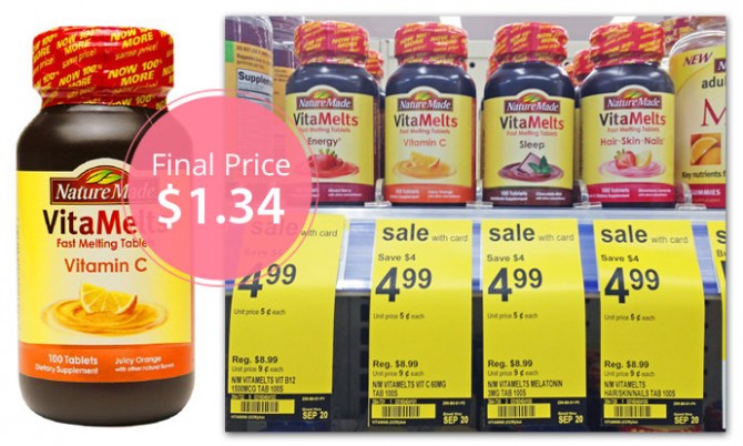 Nature Made Vitamelts Only 1 34 At Walgreens The Krazy Coupon