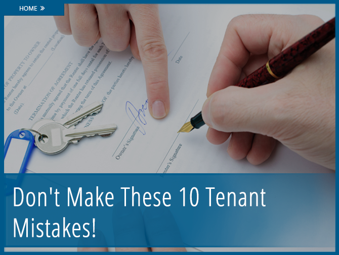 The 10 Most Common Mistakes Renters Make