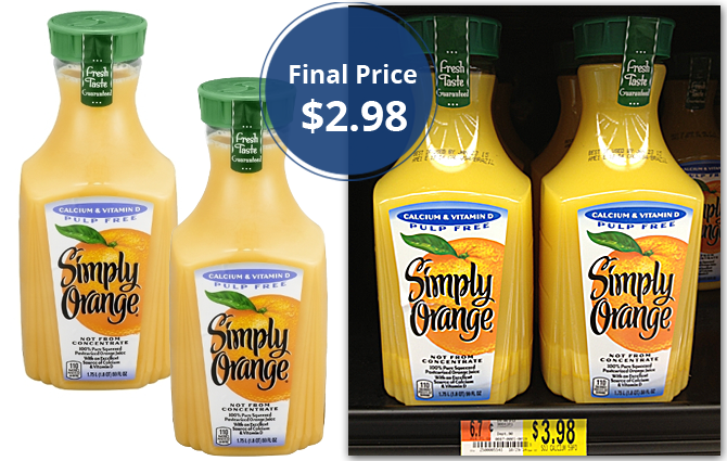 Simply Orange Juice, Only $2.98 at Walmart! - The Krazy ...
