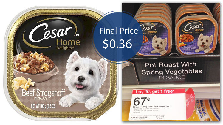 target cesar dog food