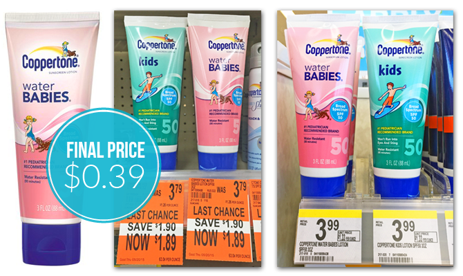 Coupon Reset! Coppertone Sunscreen, 0.39 at Walgreens! The Krazy