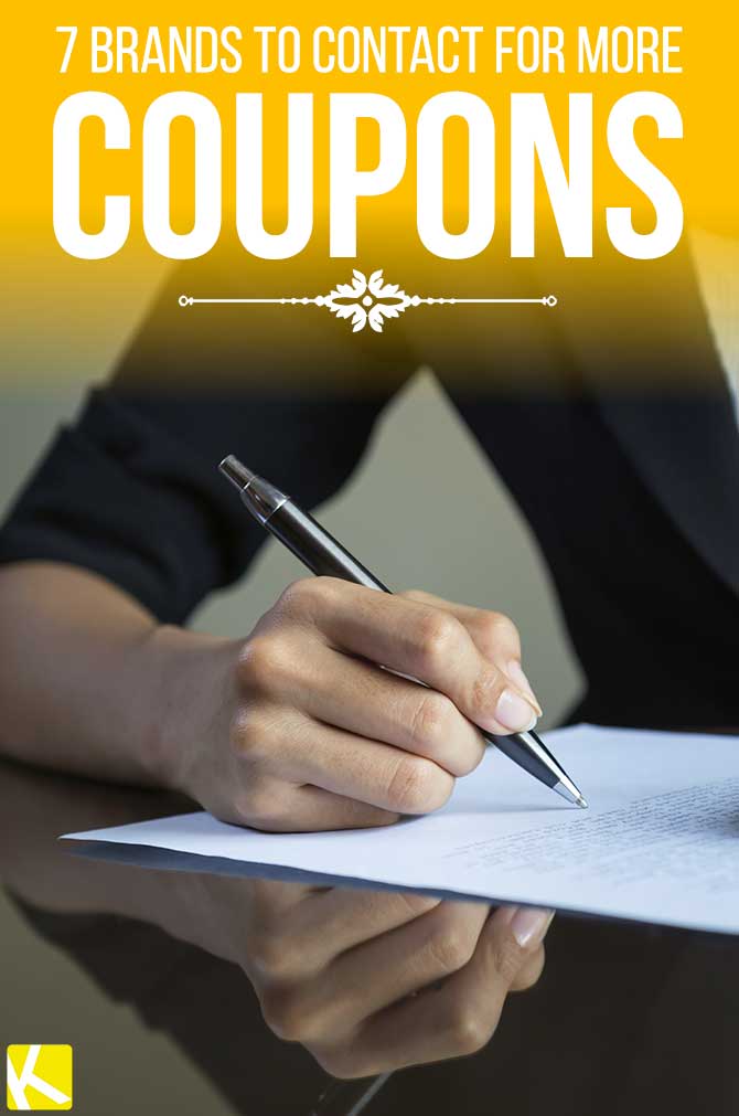7 Brands to Contact for More Coupons
