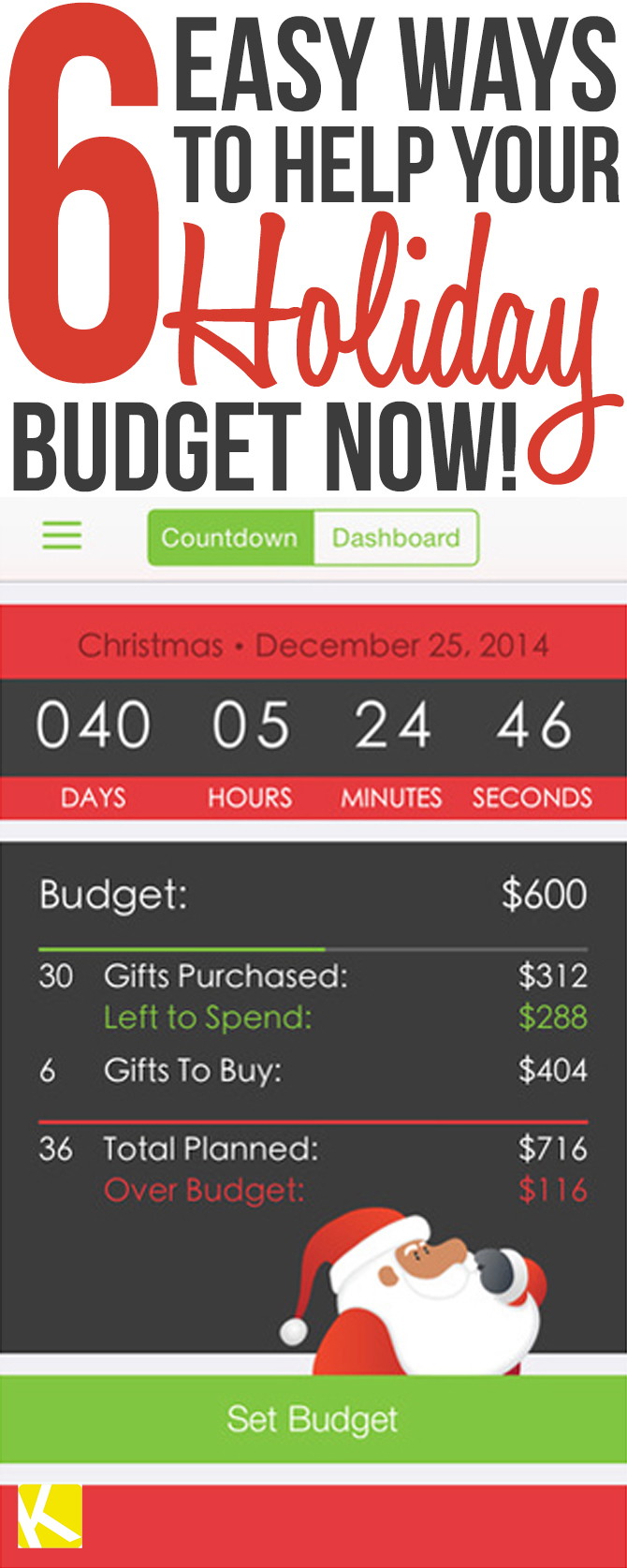 6 Easy Ways to Help Your Holiday Budget Now