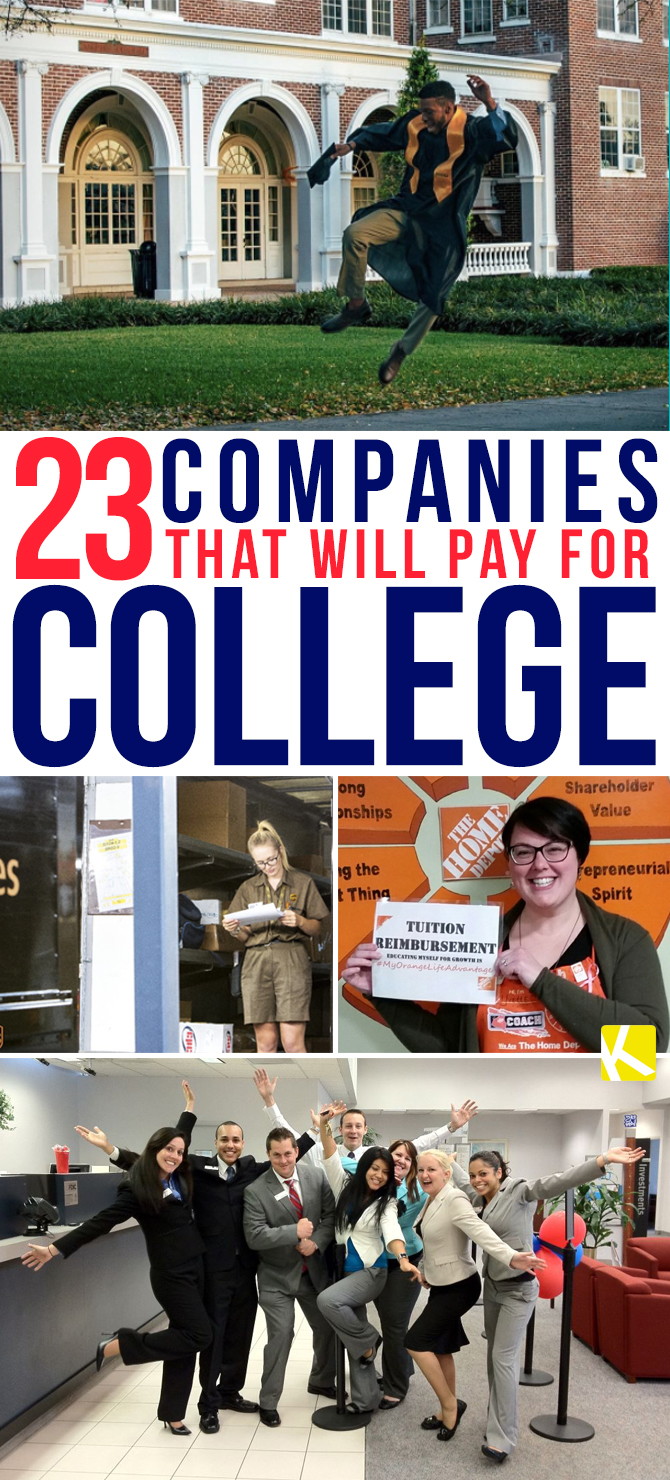 36 Companies That Will Pay for Your College