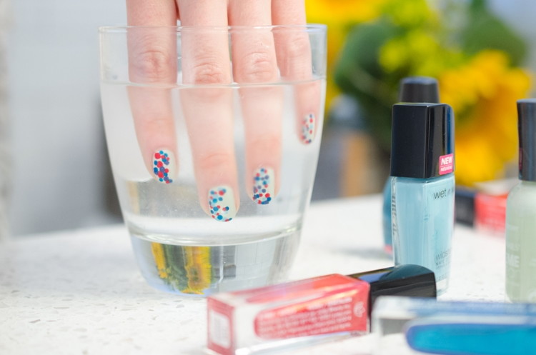 Dry wet nails faster.