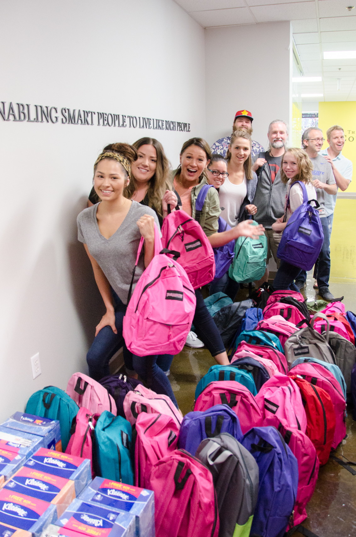 KCL Shops School Supplies for 50 Refugees