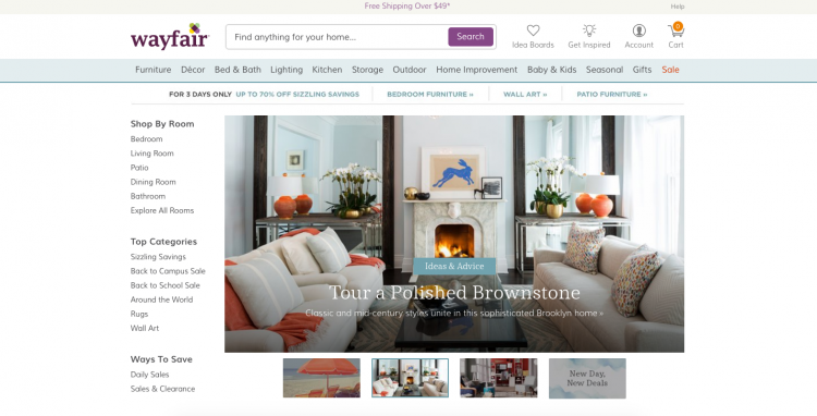 42 S That Offer Free Shipping With No Minimum The Krazy Wayfair Is An Online For Home And Outdoor Goods While To Qualify Free Shipping On All Orders You Need Spend 49 Or More They Do Have Items