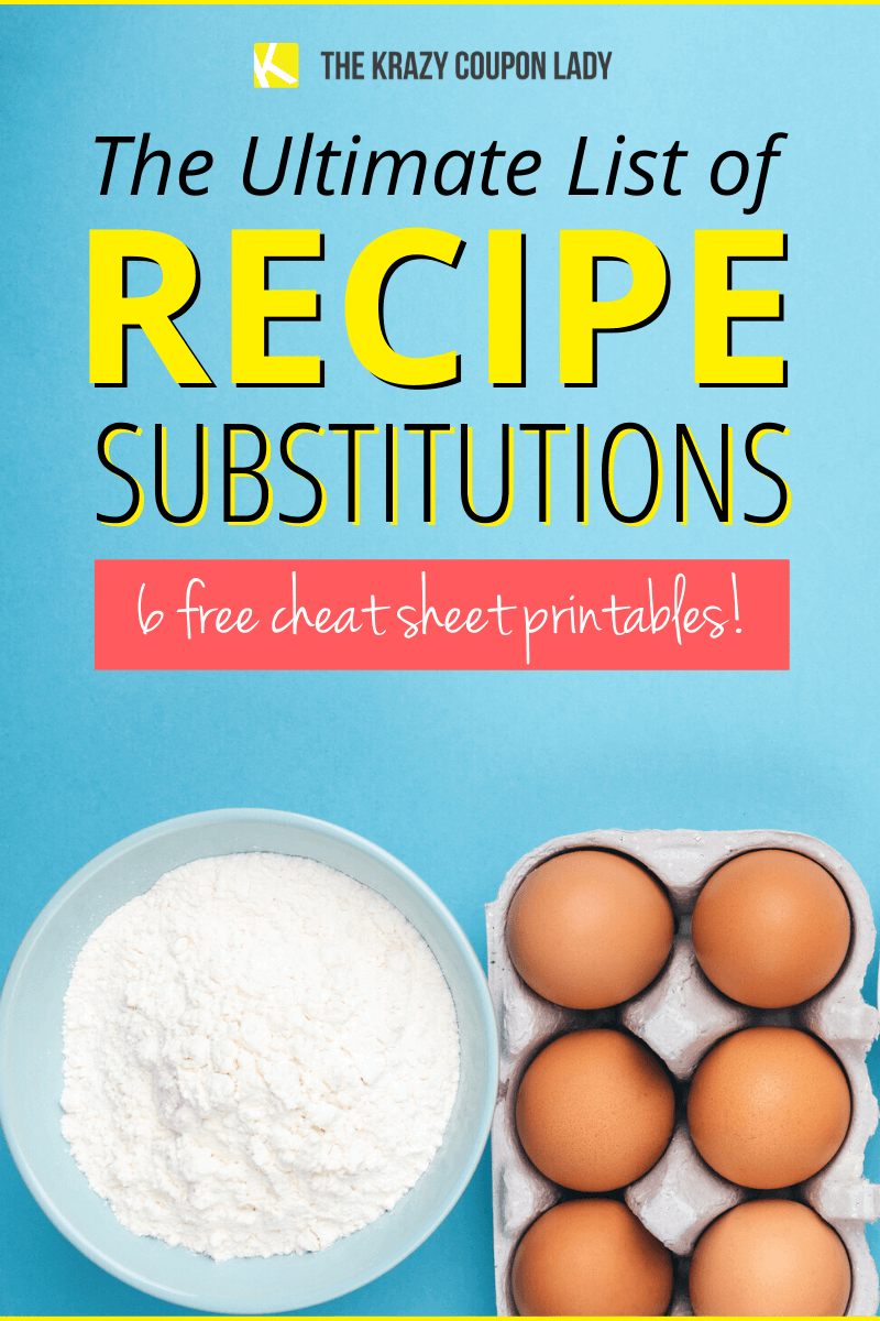 The Ultimate Guide to Baking Substitutions (Chart and List)