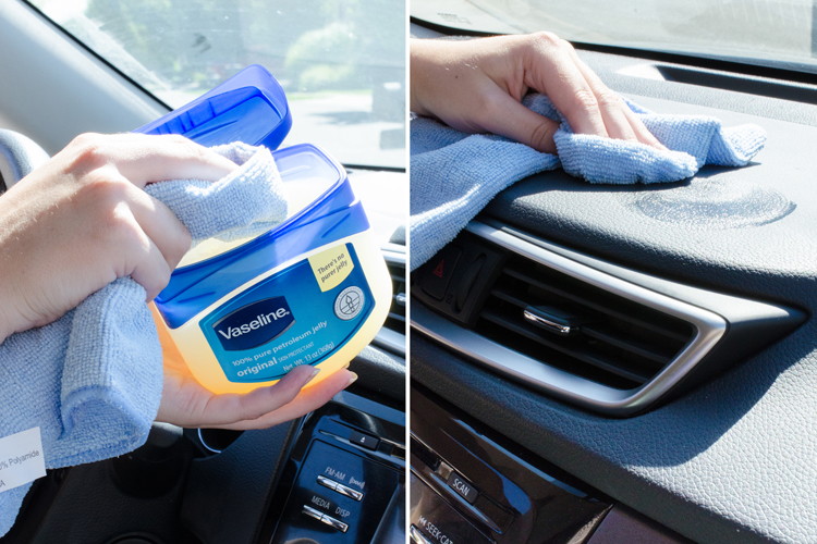 Condition your dashboard with Vaseline.