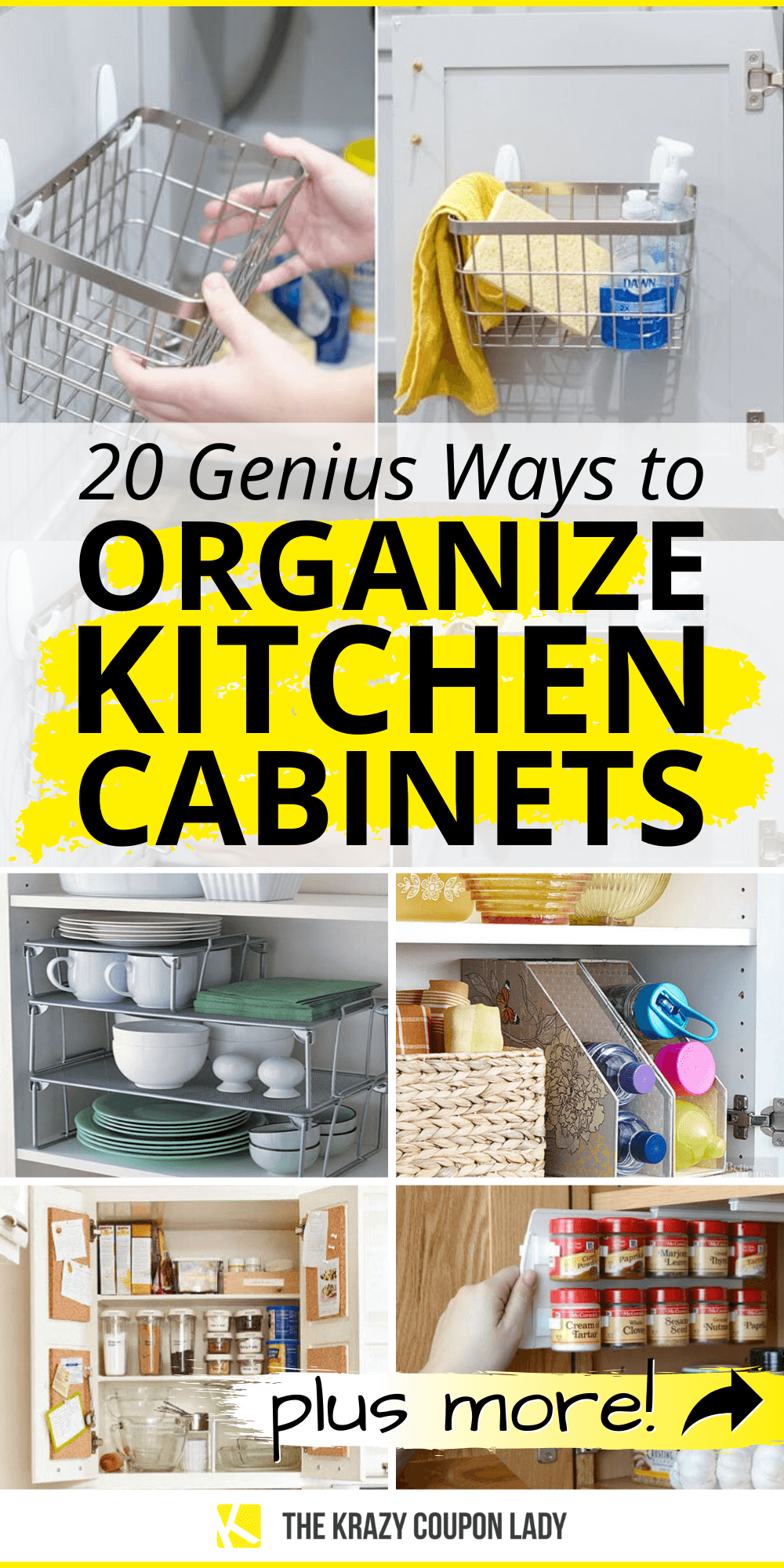 20 Genius Ways to Organize Kitchen Cabinets