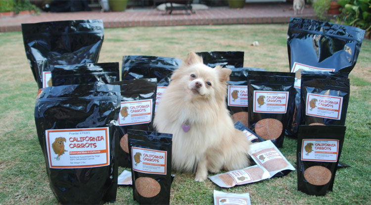 Powder 4 Paws California Carrots Dog Food Supplement