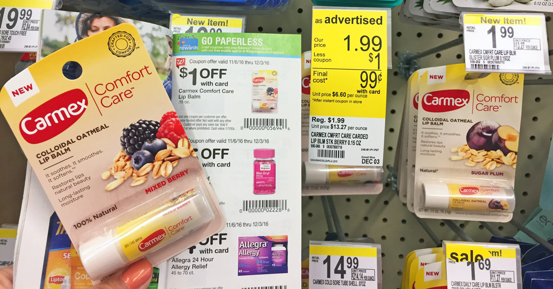 Carmex Comfort Care Lip Balm Only 0 04 At Walgreens The Krazy