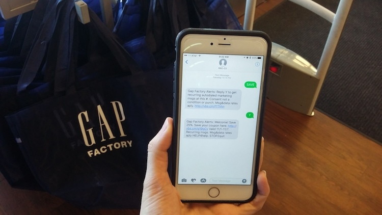 gap mobile coupon