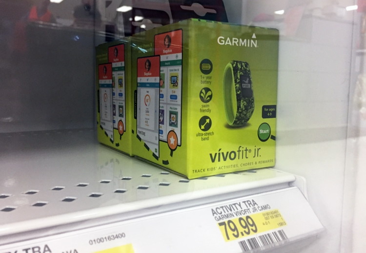 garmin vivofit jr target