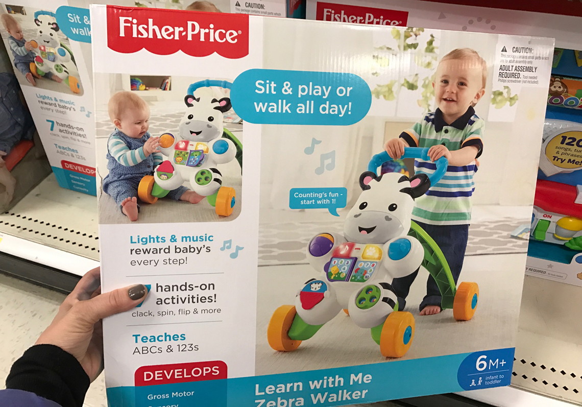 fisher price learn with me zebra walker target