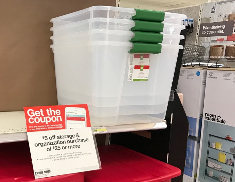 storage coupon target