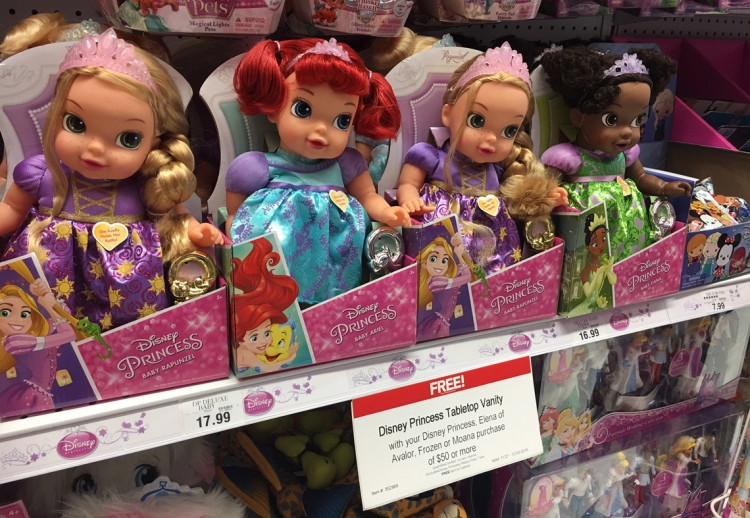 Free 40 Disney Princess Table Top Vanity With 50