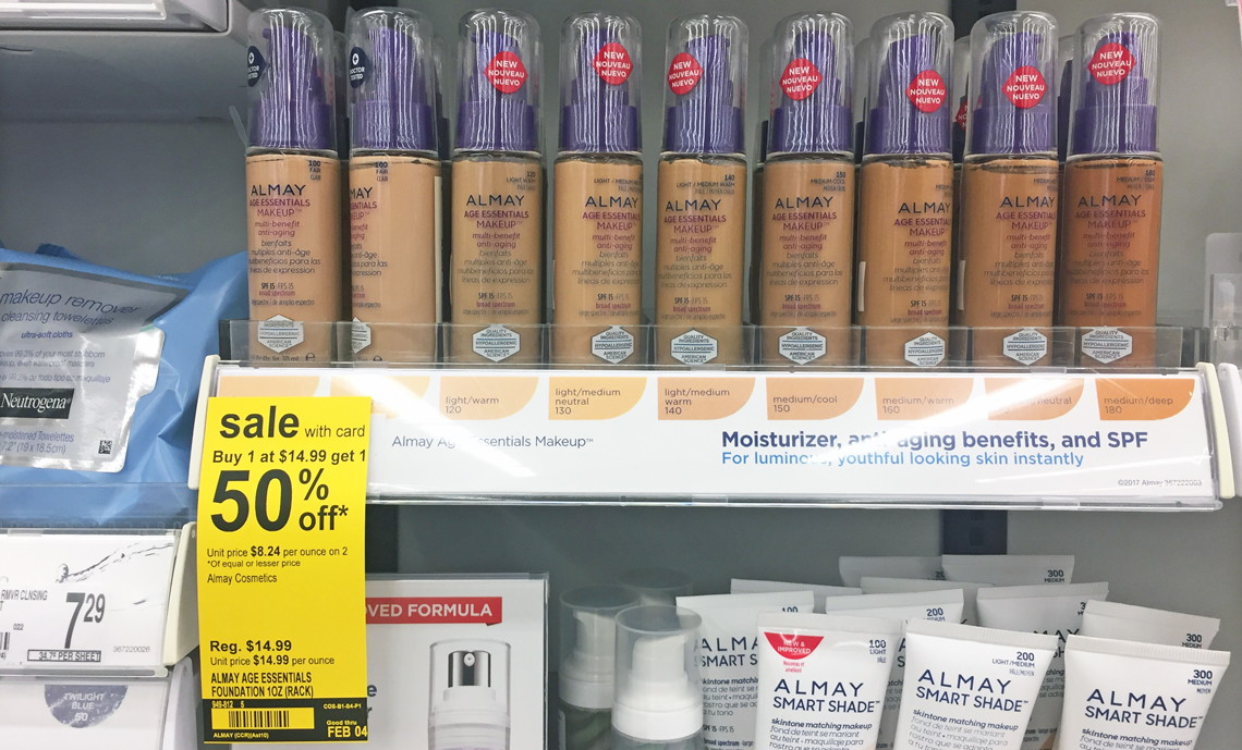 Almay Age Essentials Makeup Foundation 150 Medium Cool With Broad