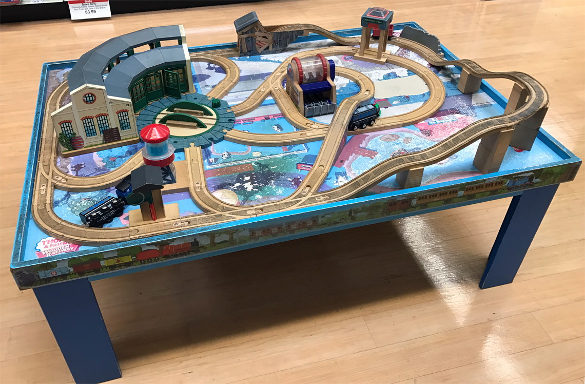 thomas and friends train table