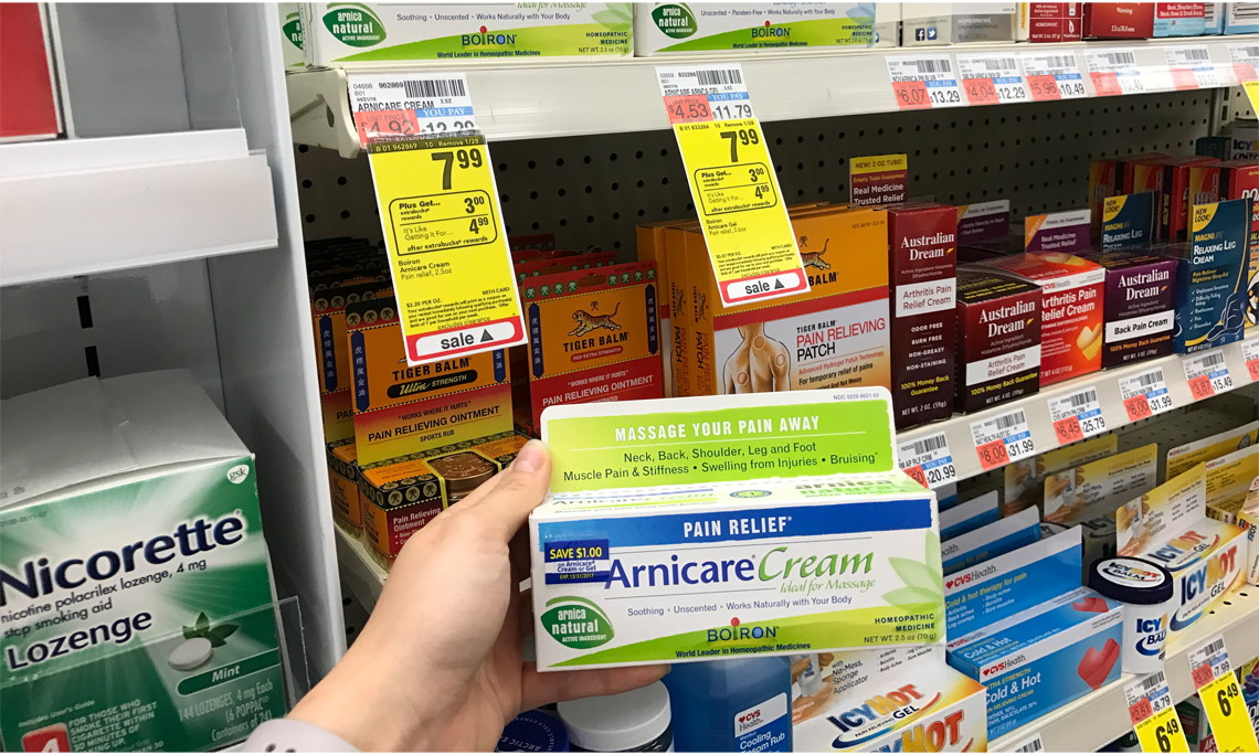 Unadvertised Deal Boiron Arnicare Only 3 99 At Cvs Reg 12 29 The Krazy Coupon Lady - score a free 500 robux e gift card from verizon 5 value the krazy coupon lady