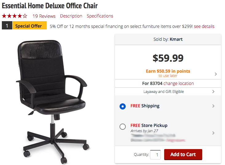 Deluxe Office Chair Or Corner Tv Stand Only 7 50 At Kmart