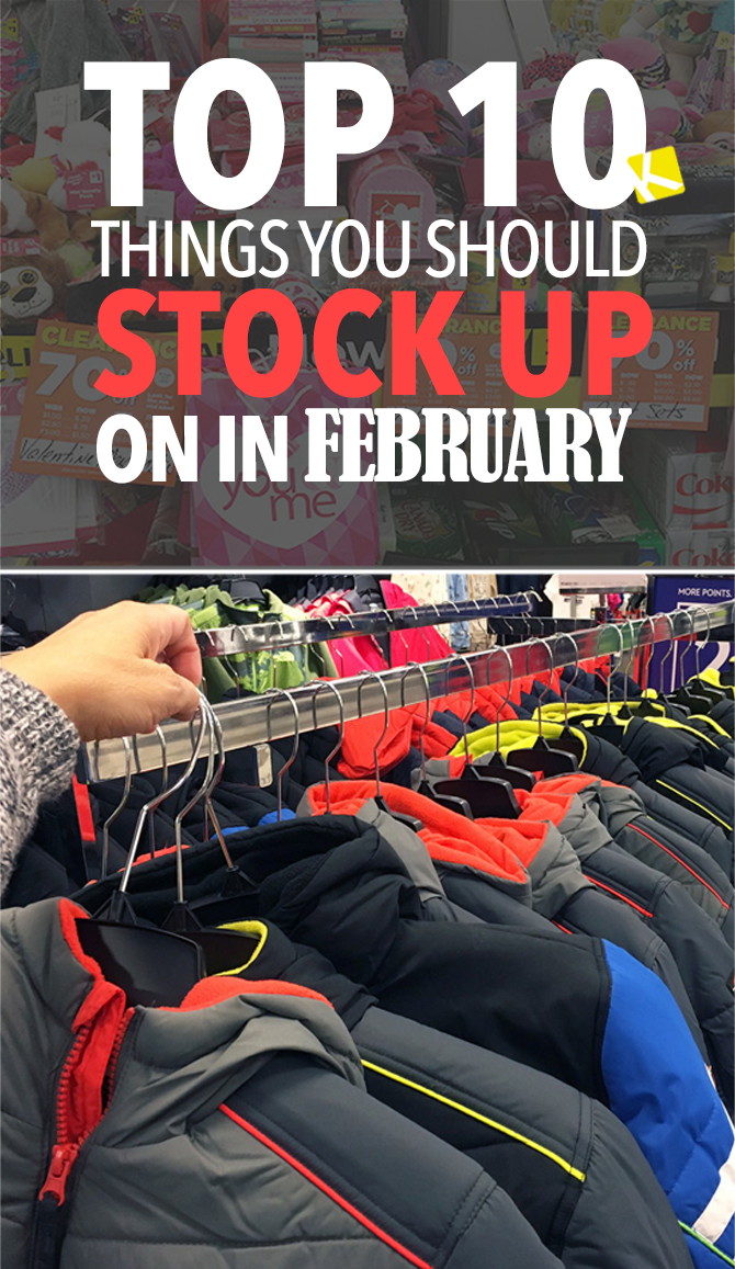 Top 10 Things You Should Stock Up On in February