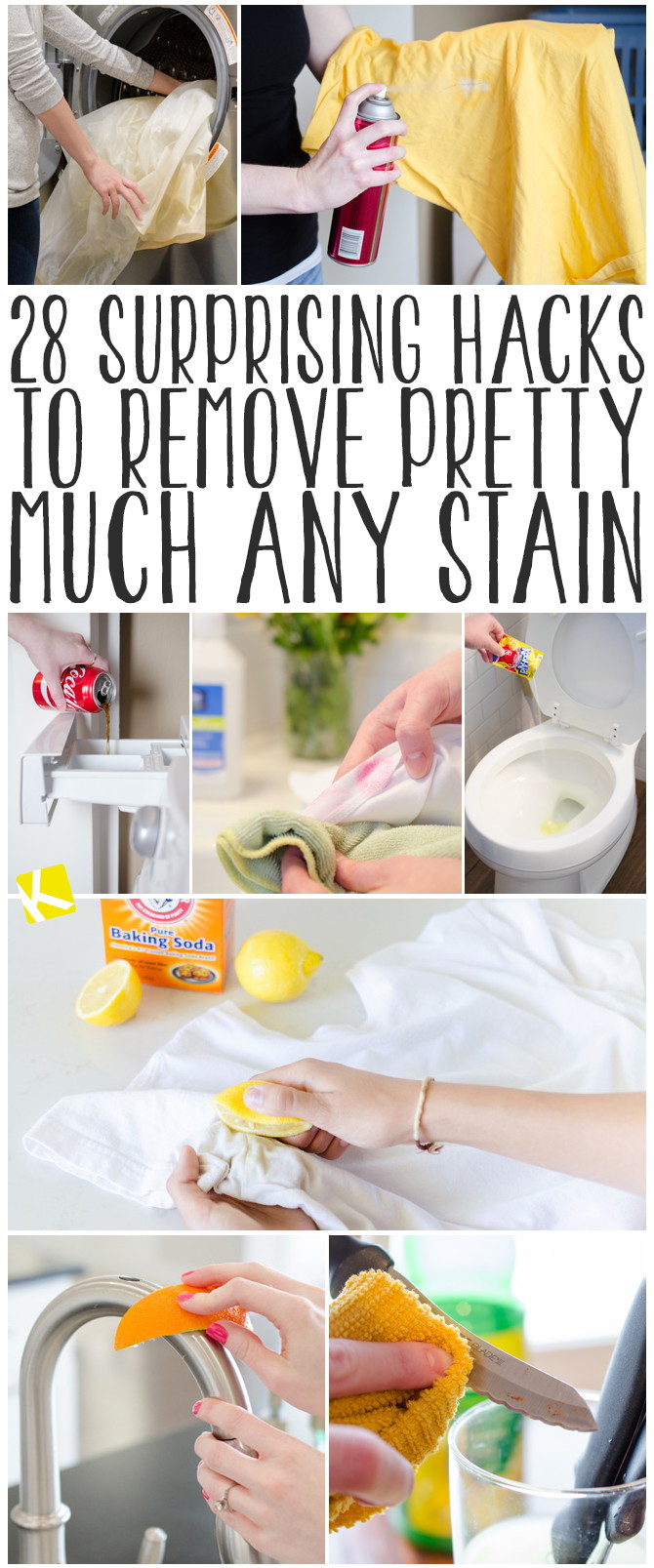 28 Surprising Hacks to Remove Pretty Much Any Stain
